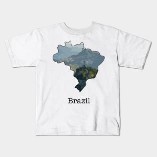 Brazil Map Kids T-Shirt